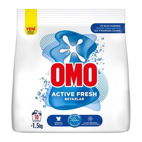 OMO ACTİVE FRESH BEYAZLAR 1,5KG