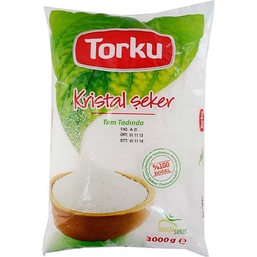 TORKU KRİSTAL TOZŞEKER 3000 G