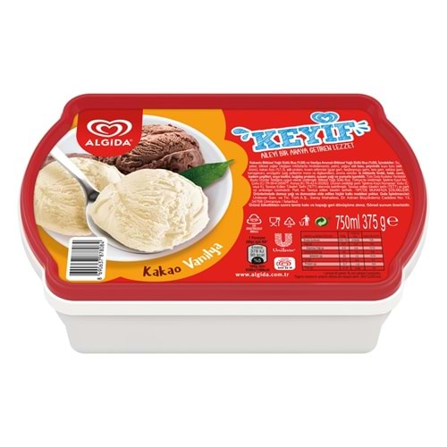 ALGİDA KEYİF KAKAO VANİLYA 750ML