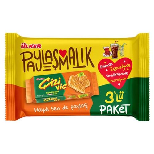 ÜLKER ÇİZİVİÇ PEYNİRLİ KREMALI SANDVİÇ KRAKER 3X82G