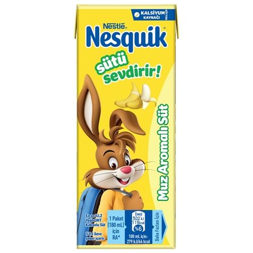NESLE NESQUİK MUZ AROMALI SÜT 180ML
