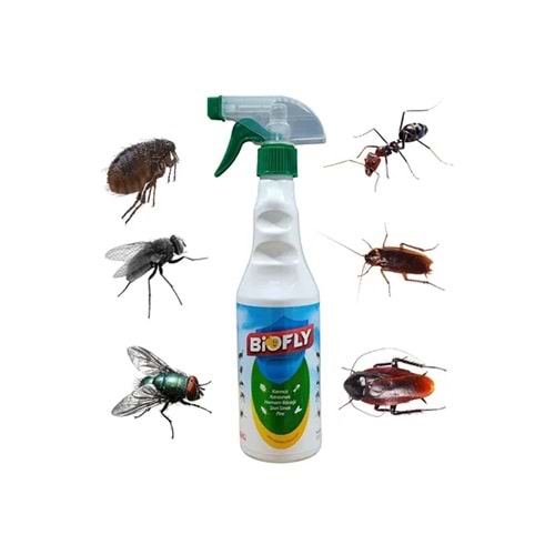 BİOFLY İNSEKTISIT KARINCA KARASİNEK HAMAM B. PİRE İLACI SPREY 500ML