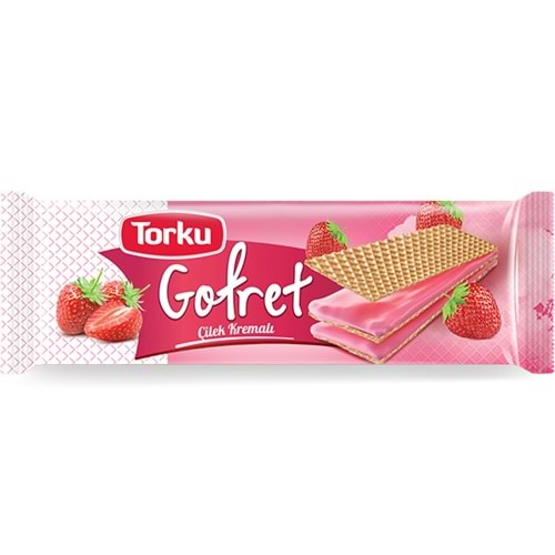 TORKU GOFRET ÇİLEK KREMALI GOFRET 142g