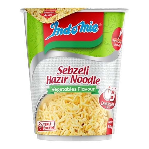 İNDOMİE NOODLE SEBZELİ 60GR BARDAK