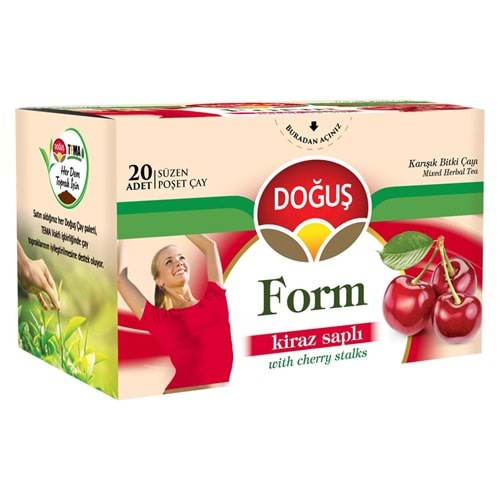 DOĞUŞ FORM KİRAZ SAPLI BİTKİ ÇAYI 20 ADET