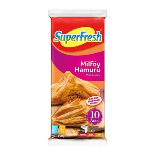 SUPERFRESH MİLFÖY HAMURU 500G