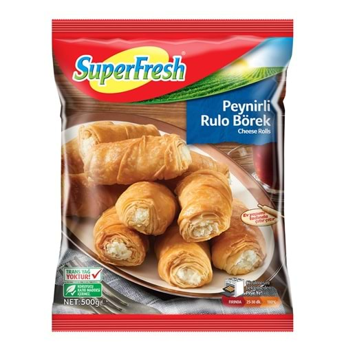 SUPERFRESH PEYNİRLİ RULO BÖREK 500G