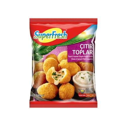 SUPERFRESH ÇITIR TOPLAR PEYNİR&ISPANAK 360G