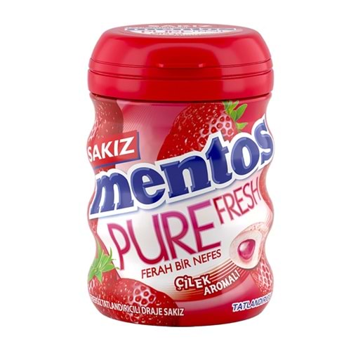 MENTOS PURE FRESH ÇİLEK AROMALI SAKIZ 60G