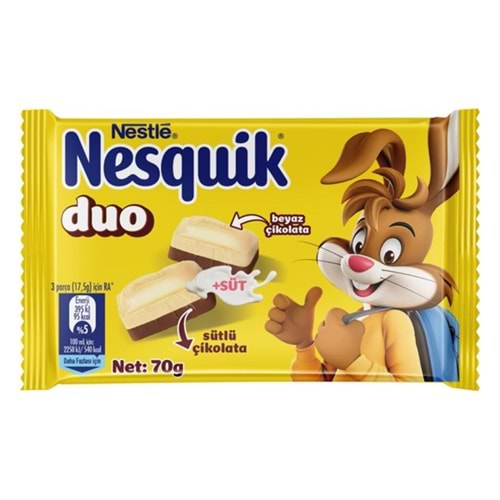 NESQUIK KARE ÇİKOLATA 70 GR