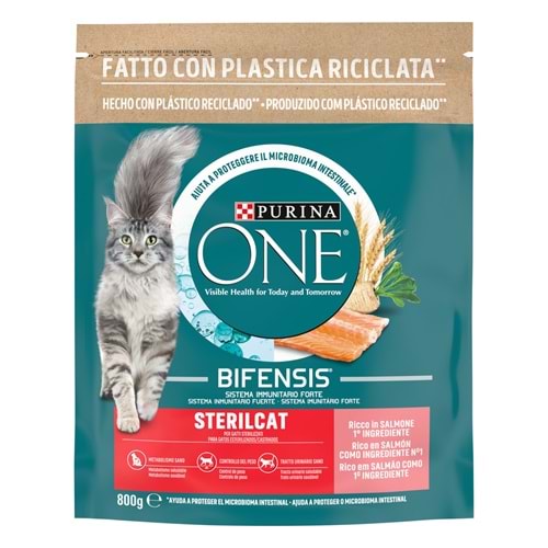 PURİNA ONE KISIRLAŞTIRILMIŞ KEDİ SOMONLU 800G