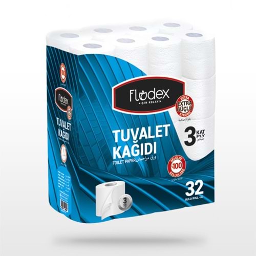 FLODEX 3 KATLI TUVALET KAĞIDI 32Lİ