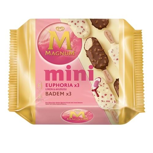 ALGİDA MAGNUM MİNİ EUPHORIA X3 BADEM X3