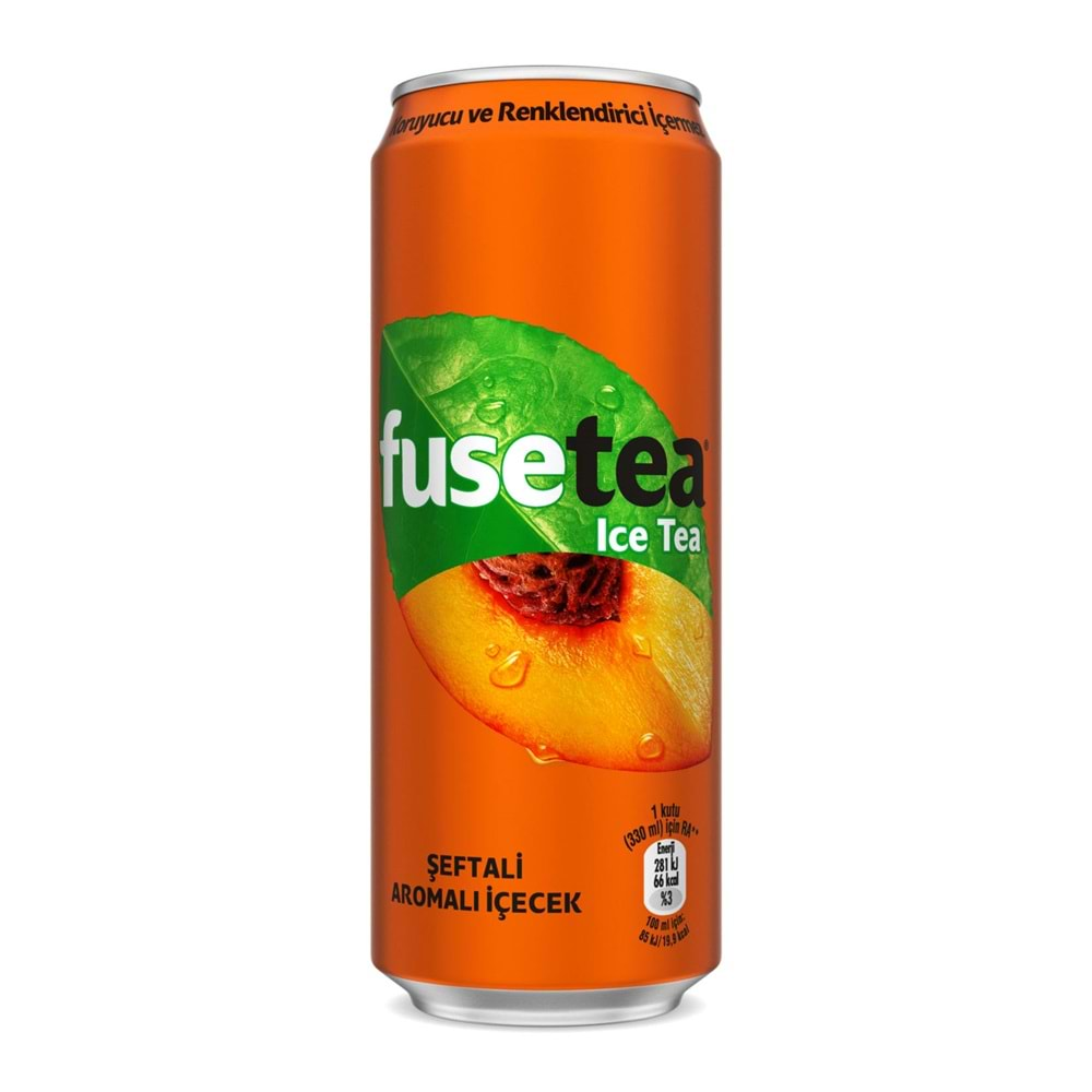 FUSETEA ŞEFTALİ AROMALI 330ml KUTU