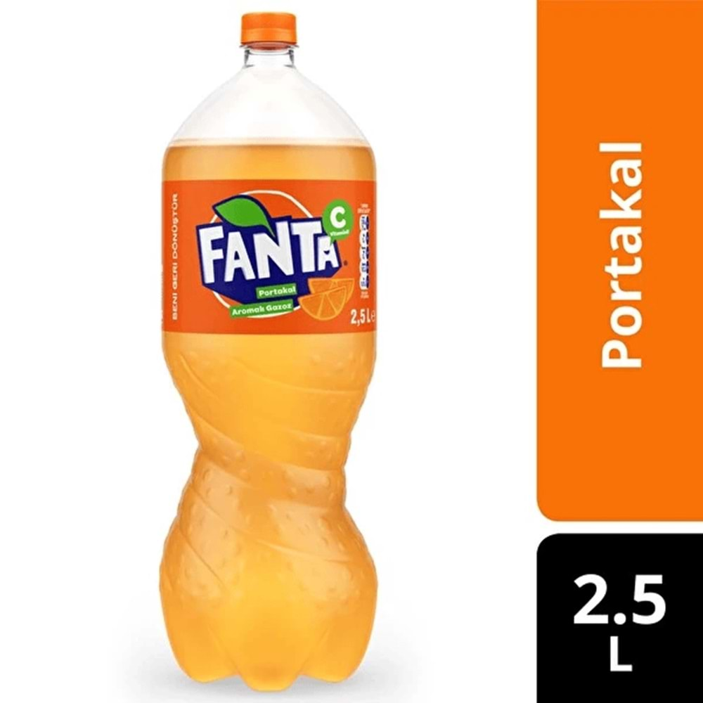 FANTA 2.5 LT PORTAKAL PET