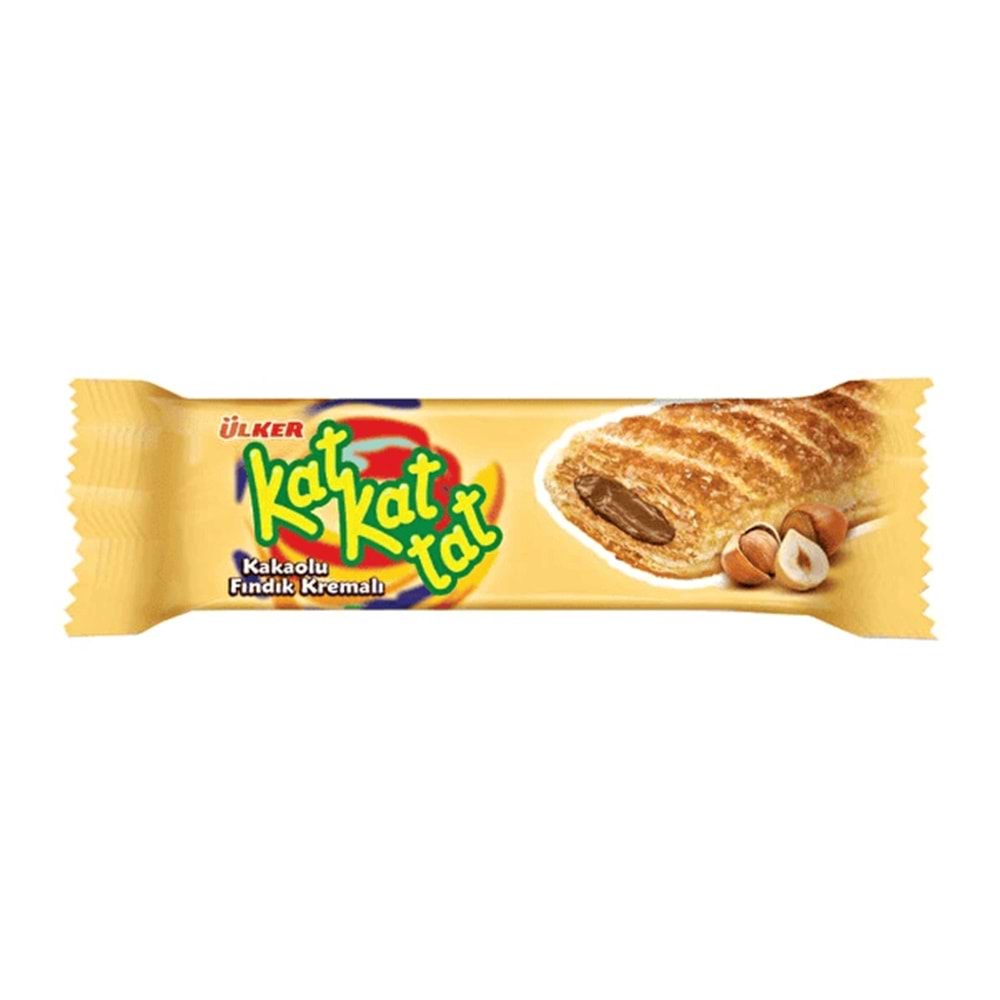 ÜLKER KAT KAT TAT KAKAOLU FINDIKLI KREMALI 25G