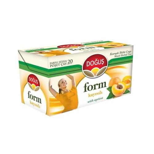 DOĞUŞ FORM KAYISI ÇAYI 20 ADET SÜZEN POŞET ÇAY