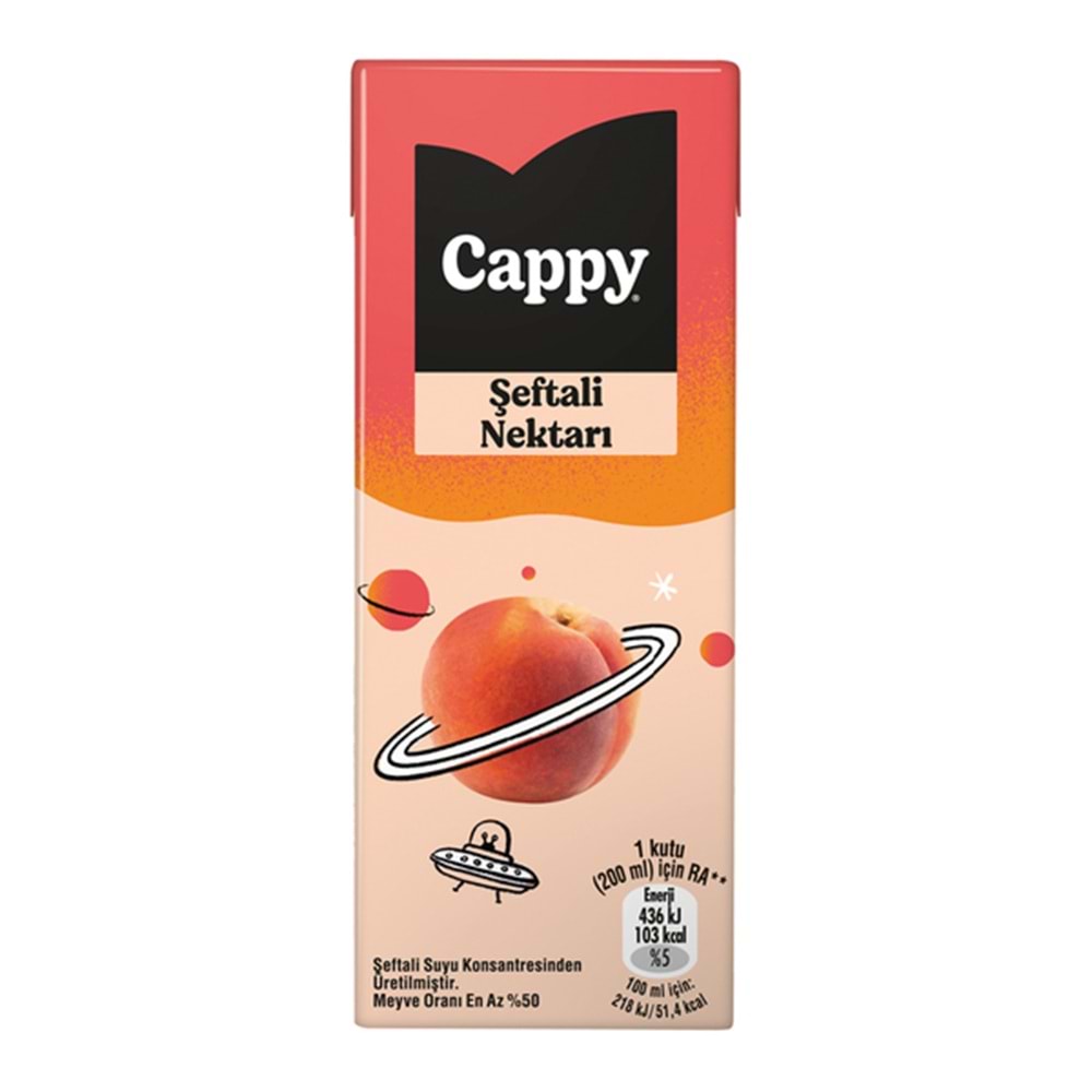 CAPPY ŞEFTALİ NEKTARI 200ML