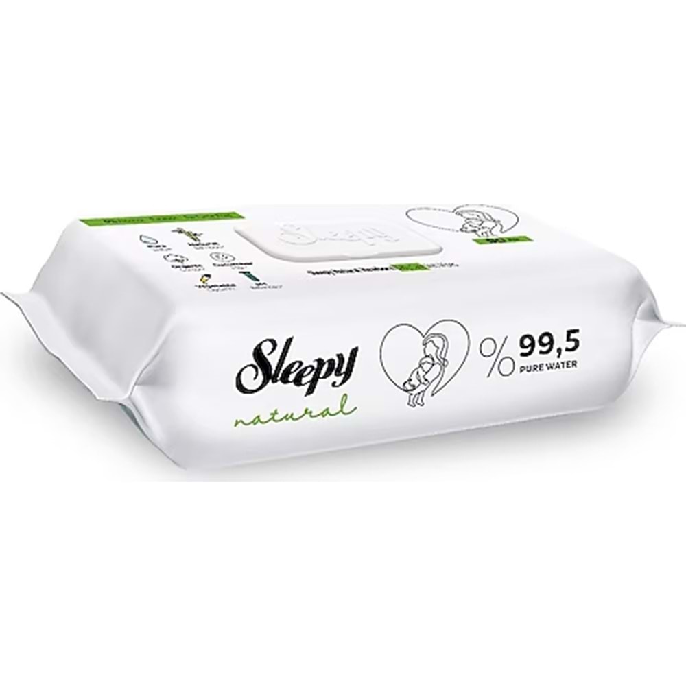SLEEPY NATURAL ISLAK HAVLU 90 ADET YENİ DOĞAN