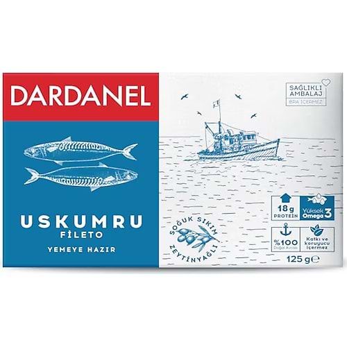 DARDANEL USKUMRU FİLETO 125G