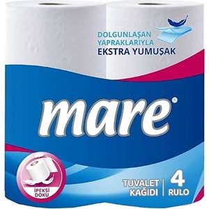 MARE 4 RULO TUVALET KAĞIDI ÇİFT KATLI