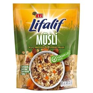 ETİ LİFALİF MÜSLİ KURU MEYVELİ VE FINDIKLI YULAF 350G