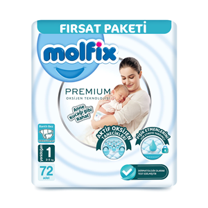 MOLFİX YENİ DOĞAN 1 NUMARA 2-5 KG 72 ADET FIRSAT PAKETİ