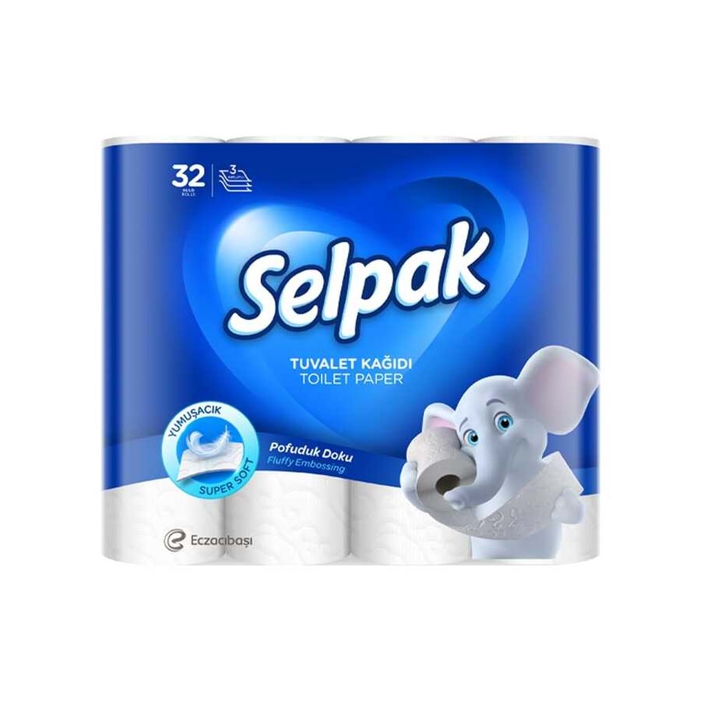 SELPAK TUVALET KAĞIDI EXTRA 3 KATLI 32Lİ