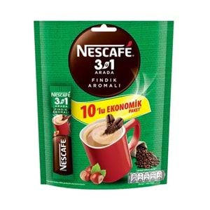 NESCAFE 3Ü1 ARADA FINDIK AROMALI 10LU PAKET