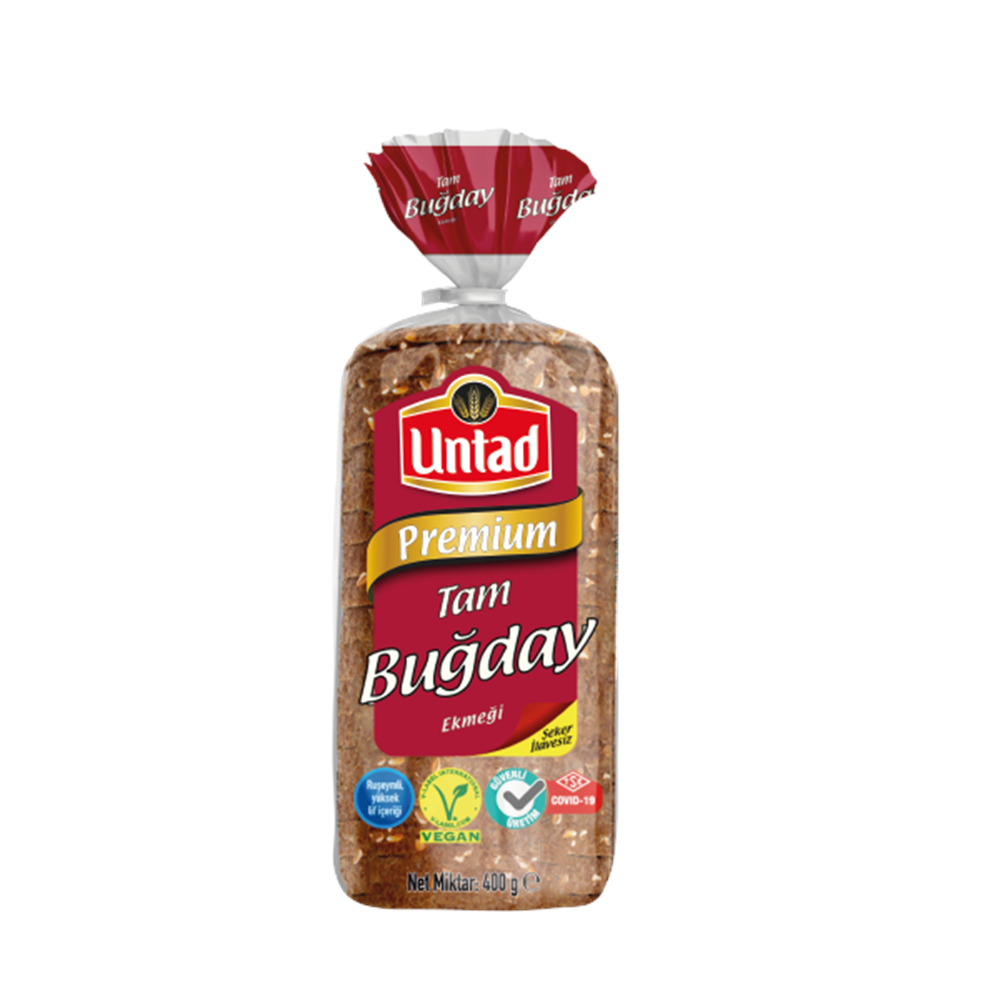 UNTAD PREMİUM TAM BUĞDAY EKMEĞİ 400G