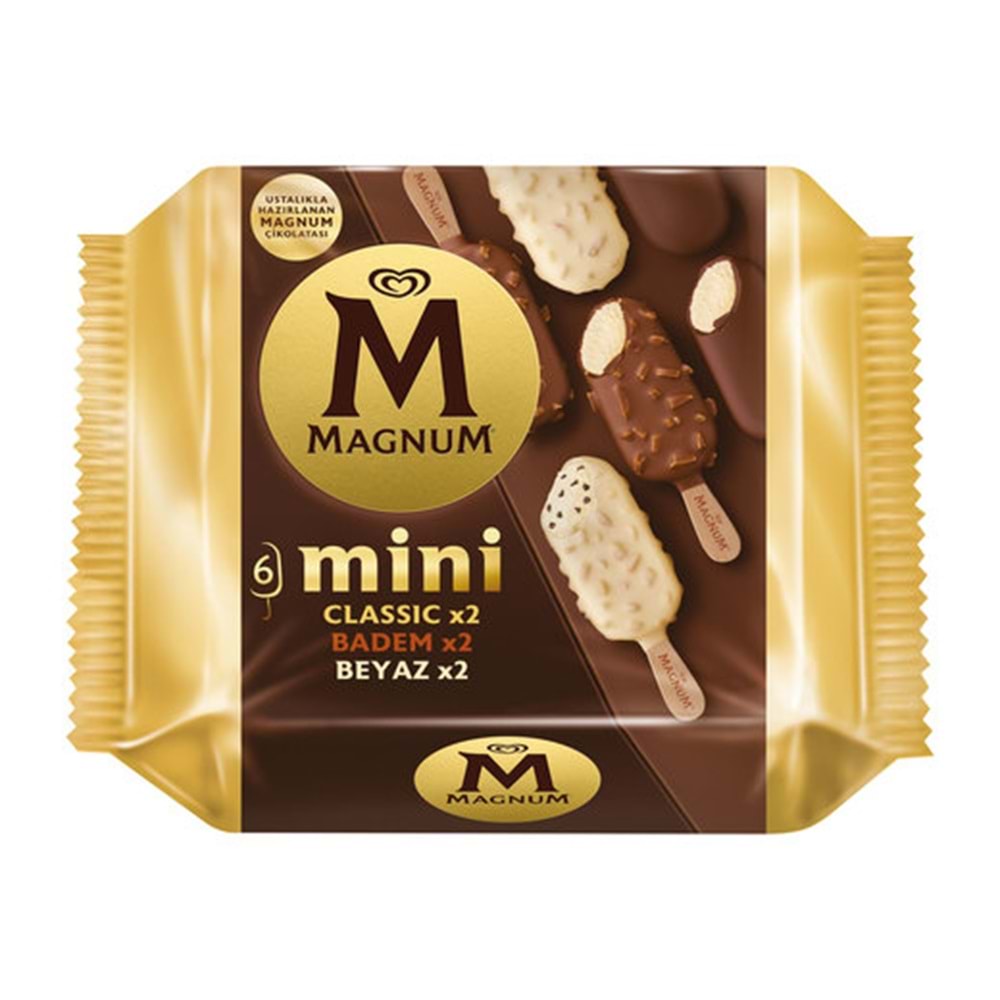 ALGİDA MAGNUM MİNİ CLASSİC X2 BADEM X2 BEYAZ X2 330ML