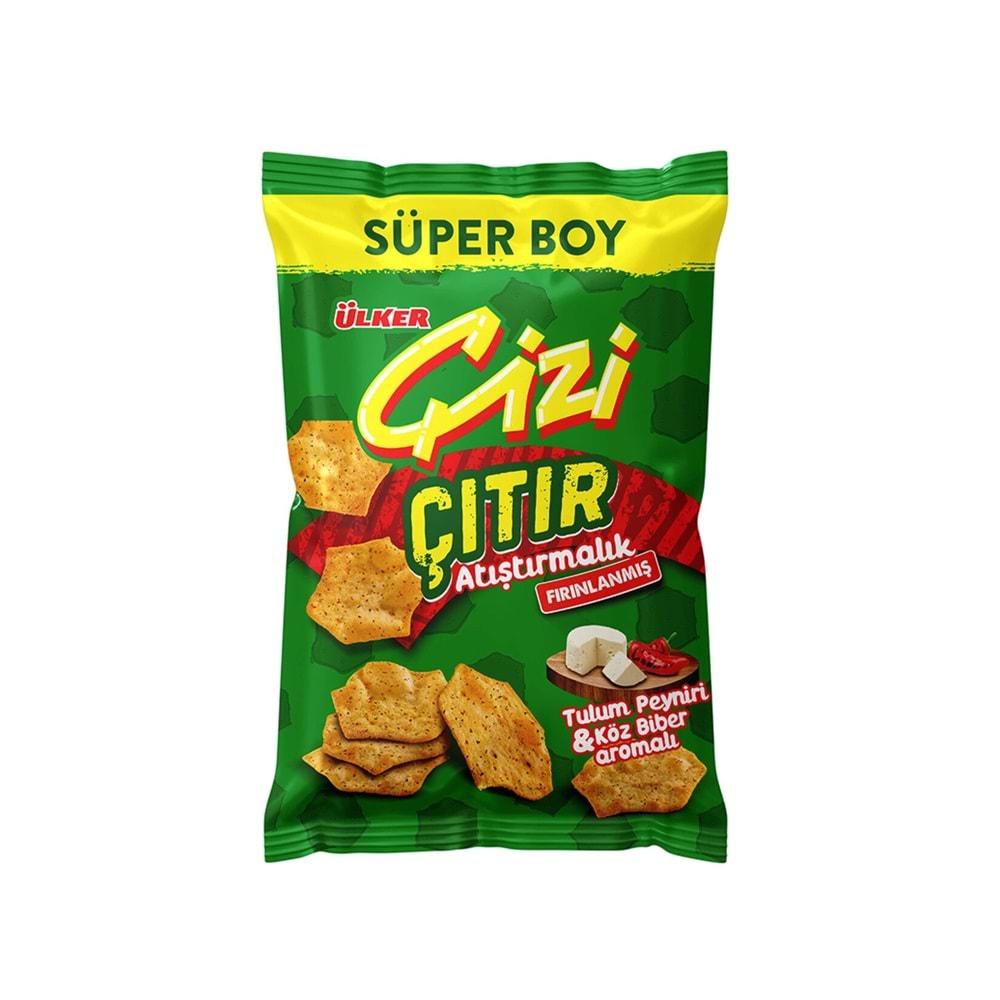 ÜLKER ÇİZİ TULUM PEYNİR & KÖZ BİBER 120G