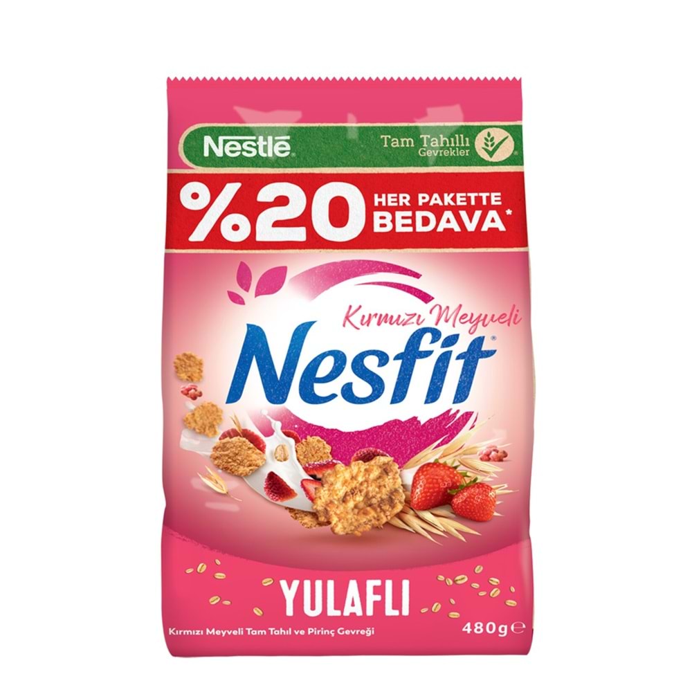 NESTLE NESFİT KIRMIZI MEYVELİ YULAFLI GEVREK 480G