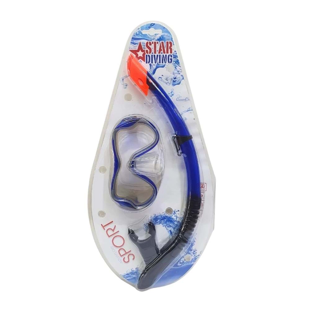 STAR DDİVİNG DENİZ GÖZLÜĞÜ + ŞNORKEL SET 51713