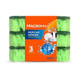 MACROMAX 3 LÜ SÜNGER MERCAN