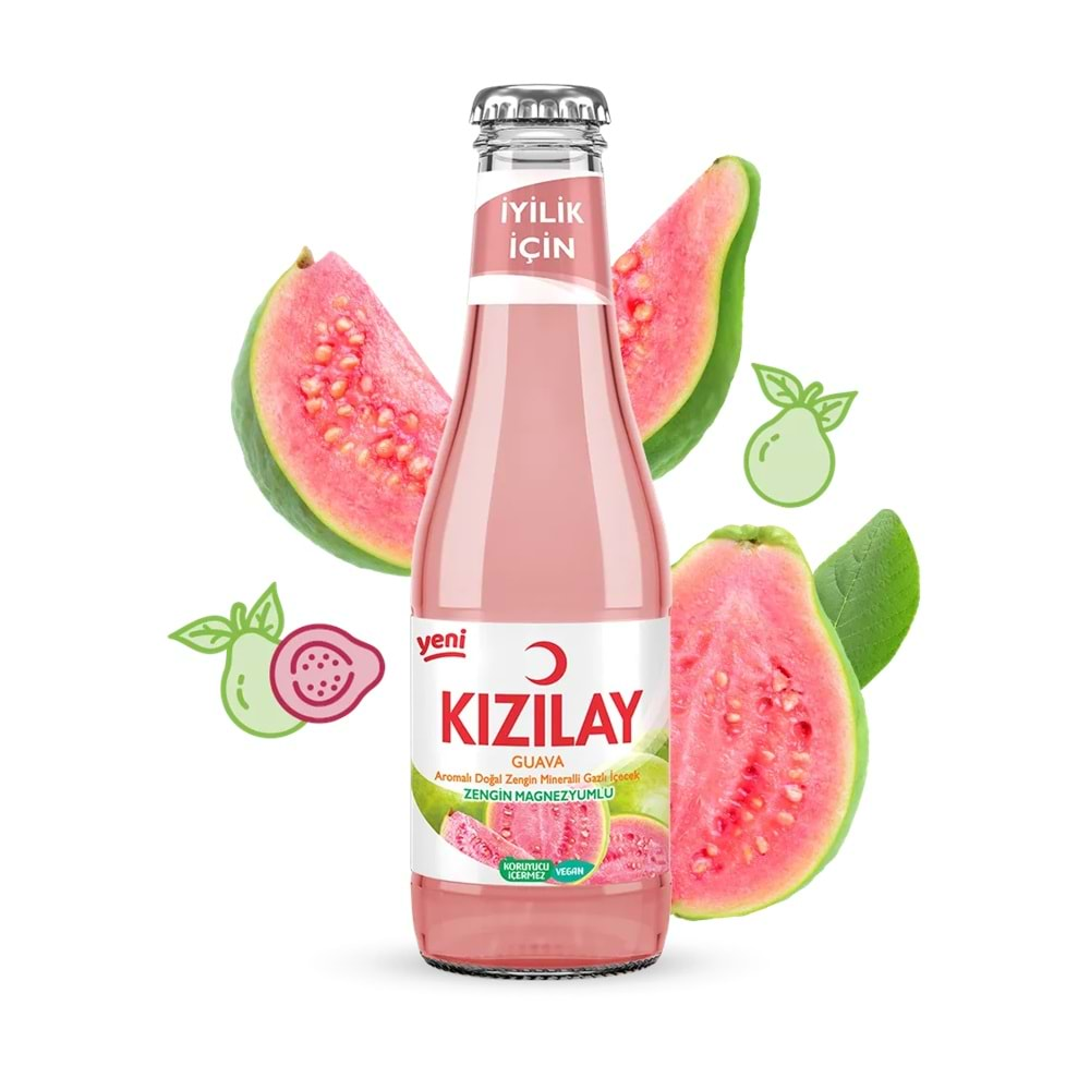 KIZILAY GUAVA AROMALI GAZLI İÇECEK 200ML