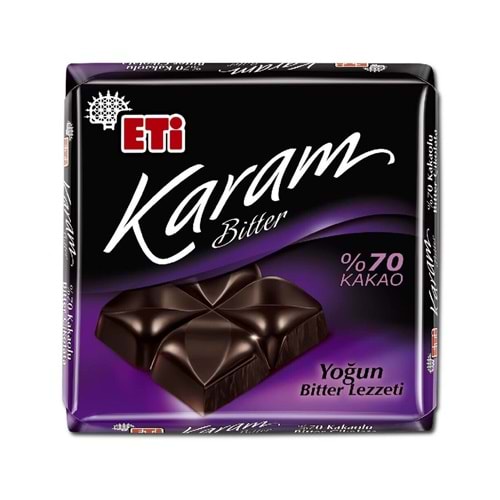 ETİ KARAM BİTTER %70 KAKAO 60G