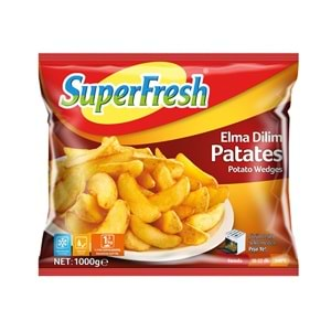 SUPERFRESH ELMA DİLİM PATATES 1000G