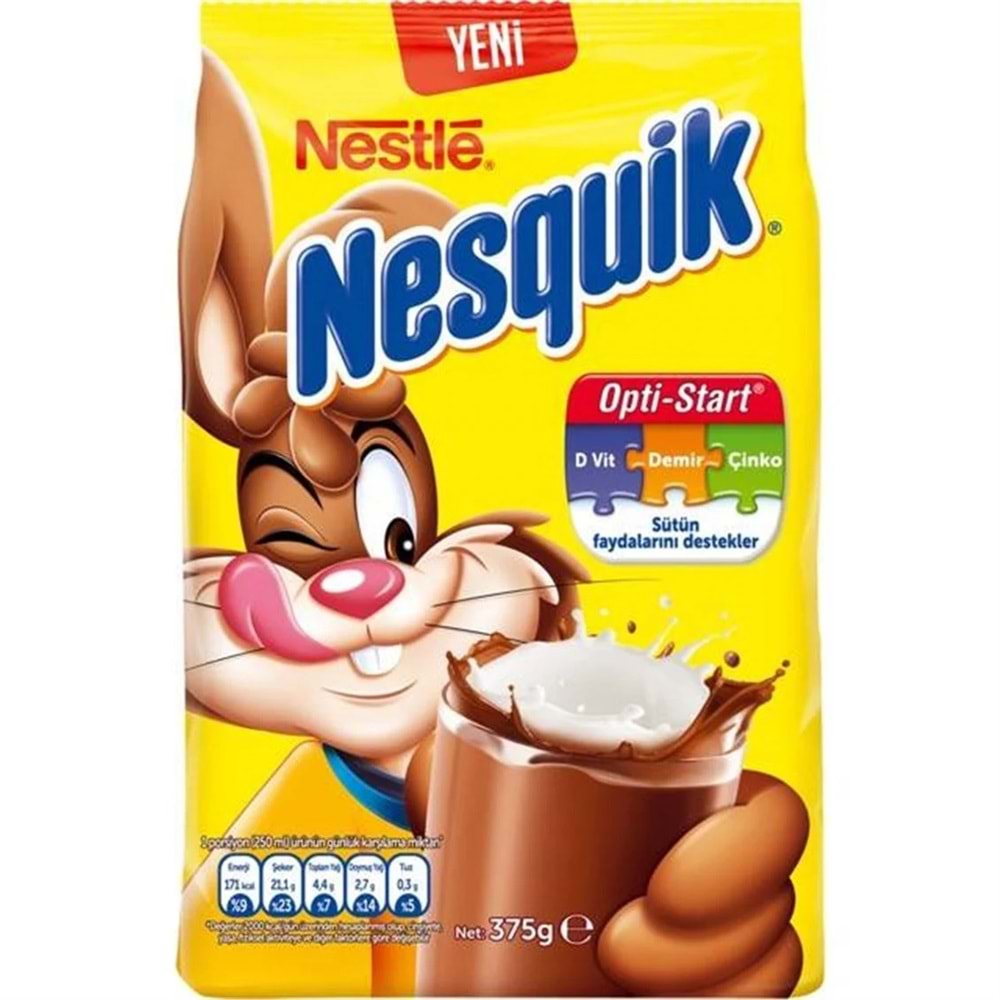 NESTLE NESQUİK 375G TOZ İÇİCEK PAKET