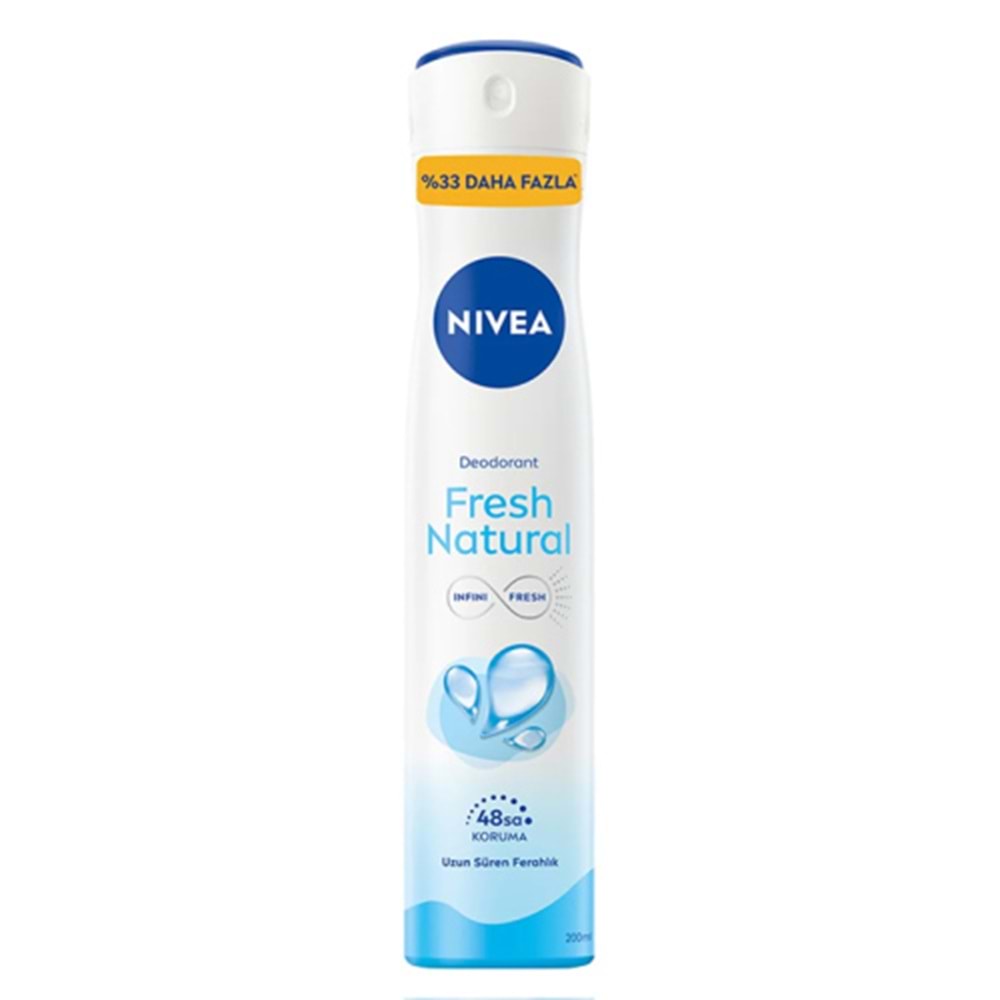 NİVEA FRESH NATURAL HIZLI KORUMA DEODORANT 150 ml