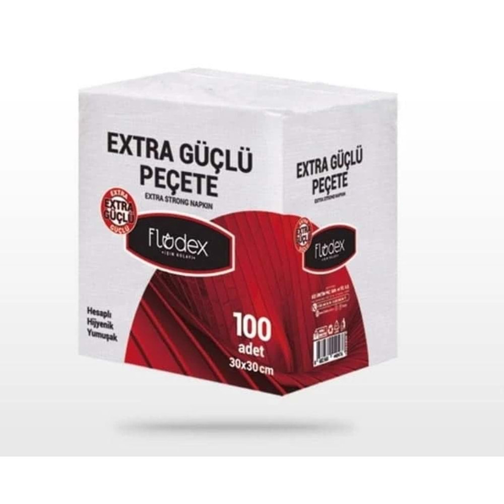 FLODEX EXTRA GÜÇLÜ PEÇETE 100 ADET 30X30CM