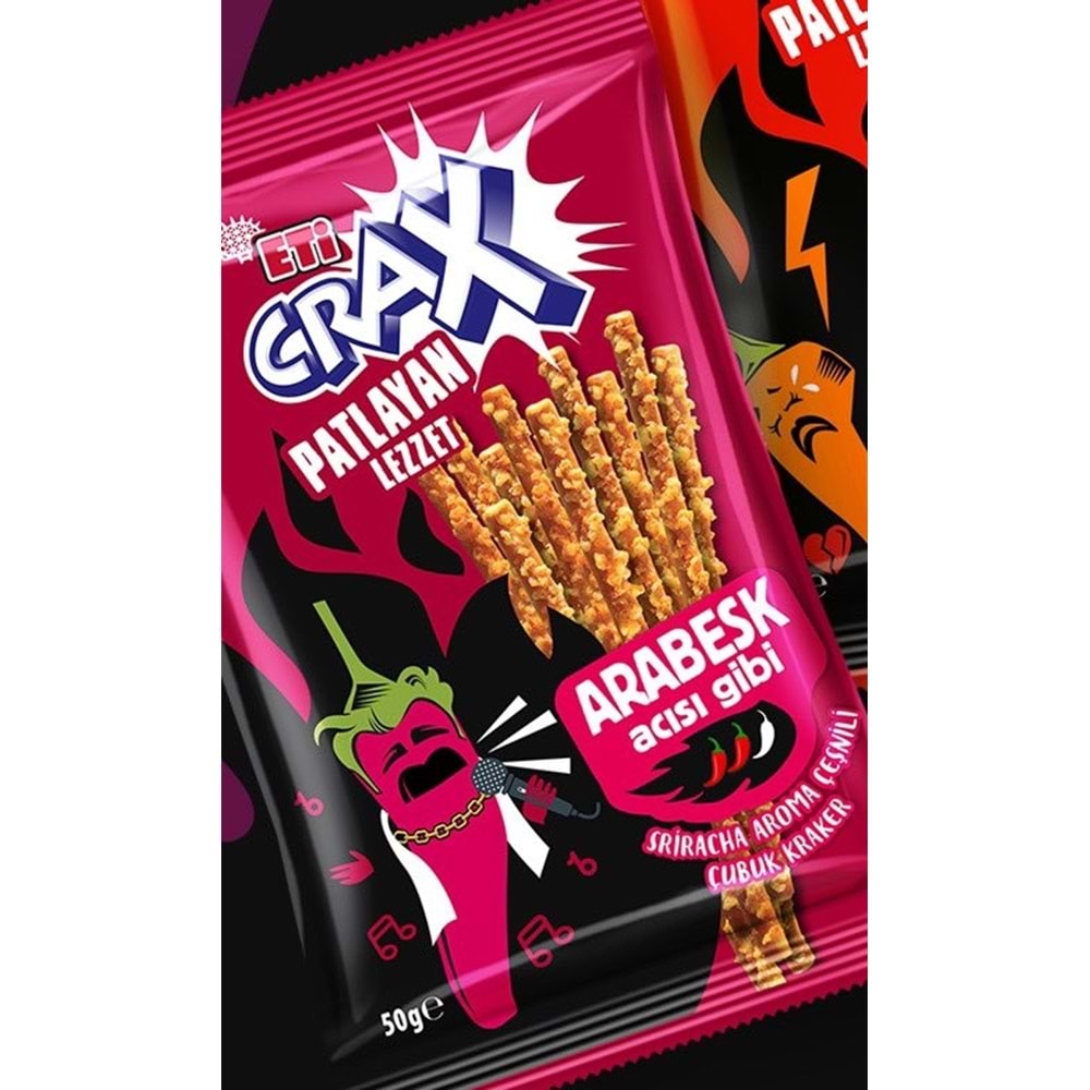 ETİ CRAX PATLAYAN LEZZET ARABESK ACISI 50G