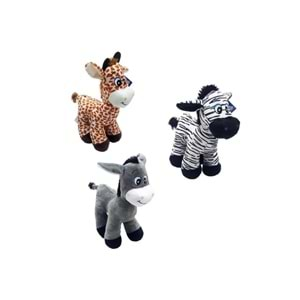 PELUŞ HAYVANLAR 30 CM EŞŞEK, ZEBRA ZÜRAFA - PL62896